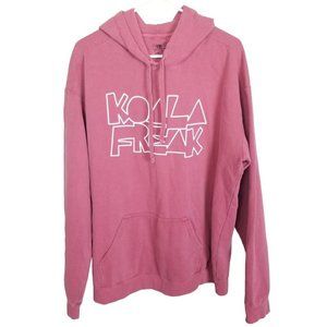 Koala Freak Womens L Pink Spell Out Long Sleeves P